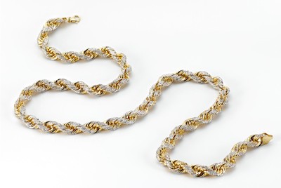 200 Grams Solid Rope Chain Iced Out 