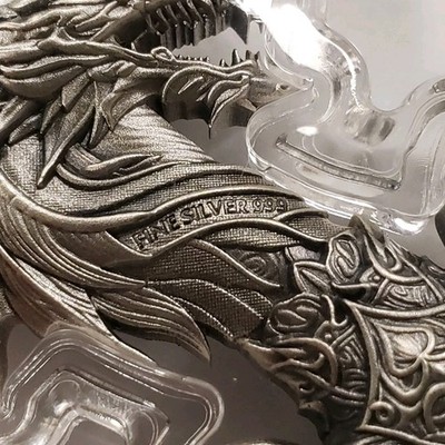 2.5 oz .999 Silver Sword of Chiwoo Antiqued 2025 - KOMSCO Korea