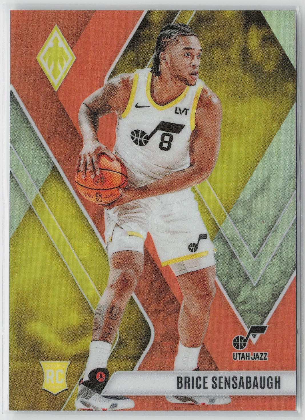 Brice Sensabaugh #/99 Rookie Card 2023 Panini Phoenix Orange #289 Jazz