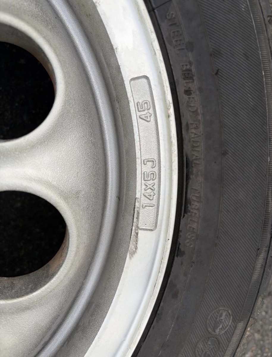 JDM ENKEI 13x4.5J+35/14x5J+45 4×100 Honda PP1 Beat Kei truck Acty