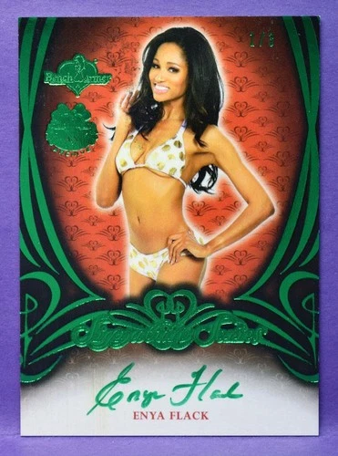 BenchWarmer 2023 Emerald Archive Enya Flack 2015 BUYBACK AUTOGRAPH Card #'d 1/3