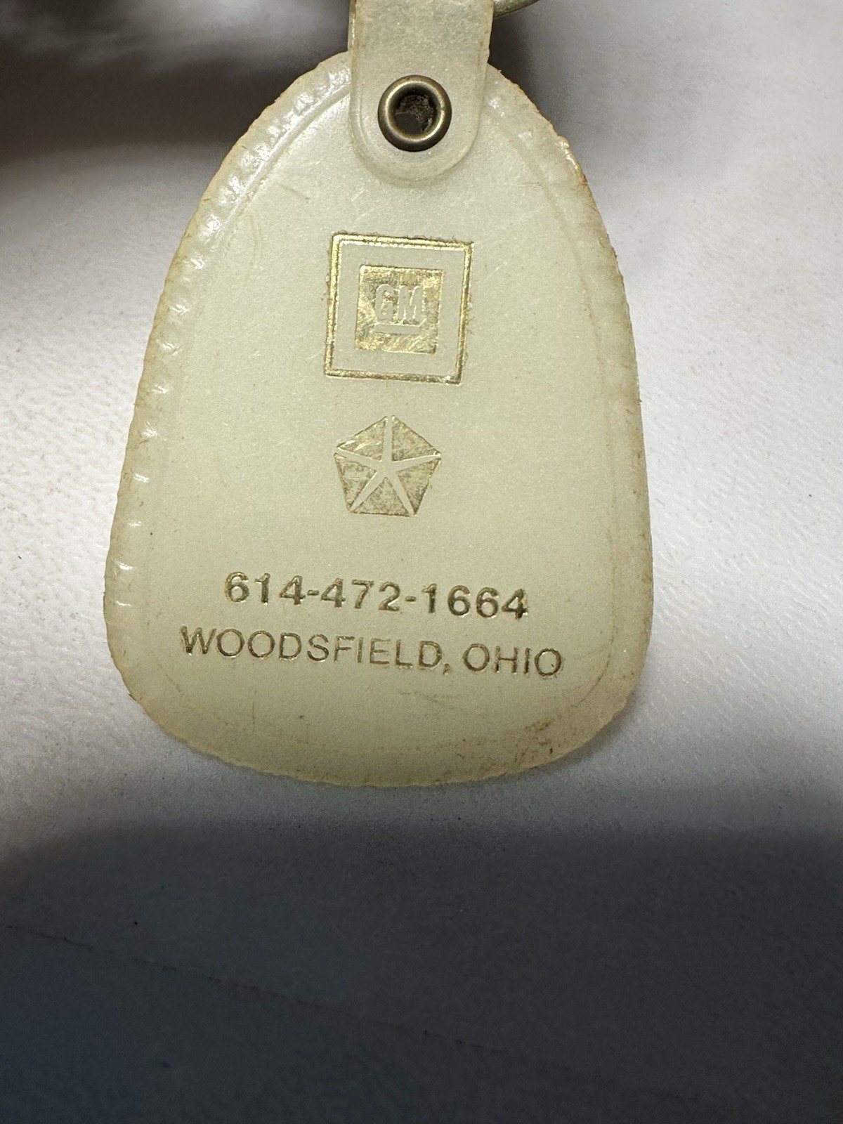 Woodsfield Ohio Loveday Car Dealership Auto Dealer Motor Sales OH Keychain