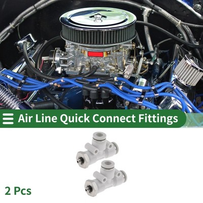 Push to Connect 1/4'' T Adapter Luftleitung für M5 2 St. Weiß/Silber
