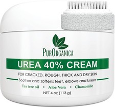 Urea 40 Foot Cream - Made in USA - Callus Remover - Moisturizes Rehydrates Th