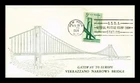 US COVER VERRAZZANO NARROWS BRIDGE FIRST DAY ISSUE ASDA STAMP SHOW NEW YORK