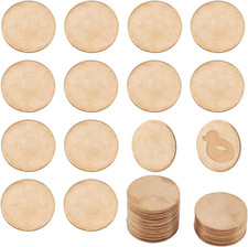 PH Pandahall 30Pcs Brass Stamping Blanks, 25Mm 1 Inch Circle Metal Tags Golden
