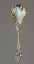 Vintage F.B. Rogers Grand Antique Silverplate Sugar Shell Serving Spoon.