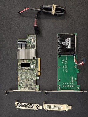 LSI 9361-8i MegaRAID PCIe 3.0 controller, 1GB cache, battery included, Tested