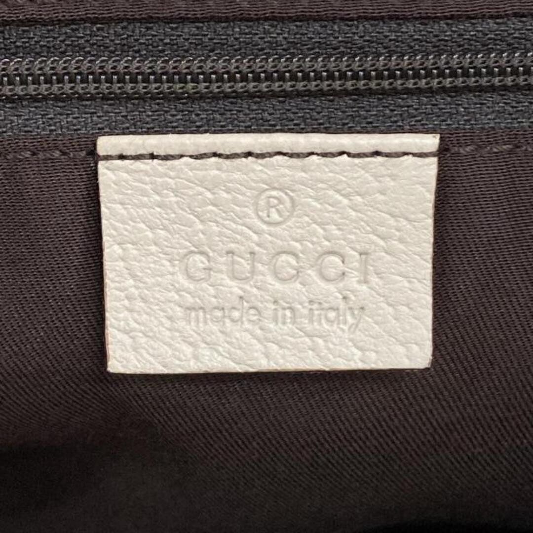 GUCCI Tote Bag GG Pattern Eclipse 121023 Beige Brown Ivory Leather Used thumbnail 7