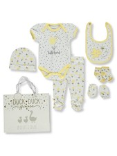 Duck Duck Goose Baby Girls' 8-Piece Layette Gift Set Color: multi Size: 3 - 6