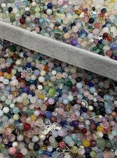 Bulk Sale-3 Pounds Assorted Multi-Color Glass Beads Mix with Charms