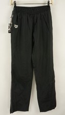 New Arena Team Line Men's XS Black Woven Lightweight Stretch Zip Pocket Pants