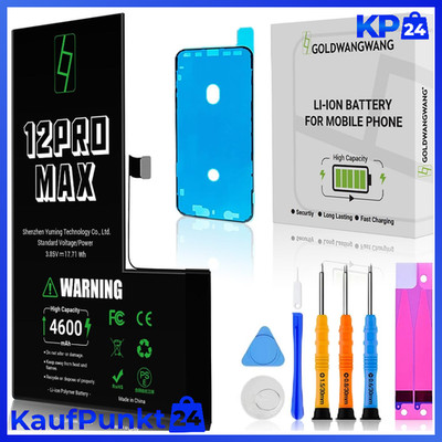 Akku 4600mAh für iPhone 12 Pro Max mit Reparaturkit