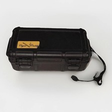 Waterproof Cigar Caddy Black Box Airtight Travel Humidor Holds 5 Cigars Buoyant