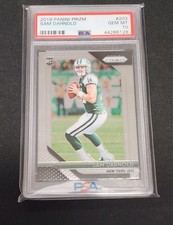 2018 Panini Prizm Sam Darnold (RC) #203 Jets PSA 10 Rookie Card Seahawks. rookie card picture