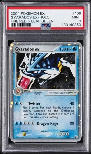 2004 POKEMON EX FIRE RED & LEAF GREEN #109 GYARADOS EX-HOLO PSA 9