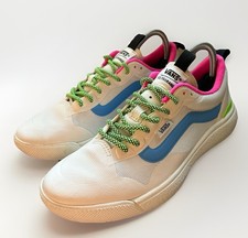 Vans Ultrarange Exo Neon White Blue Pink Women's Size 6 Shoes Skateboard