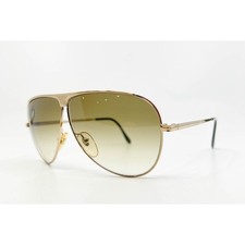 Safilo Sunglasses Mens Gold Airline 1 Aviator Italy Vintage 000