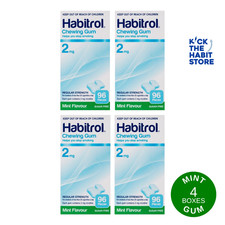 Habitrol Nicotine Gum 2mg Mint  384 /  4 Boxes – Exp 2027+ Fresh