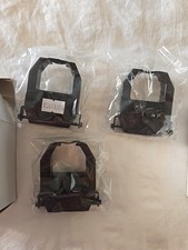Amano Pix-55 Time Clock Black Ink Ribbon Cartridges, Lot of 3, New Unopened