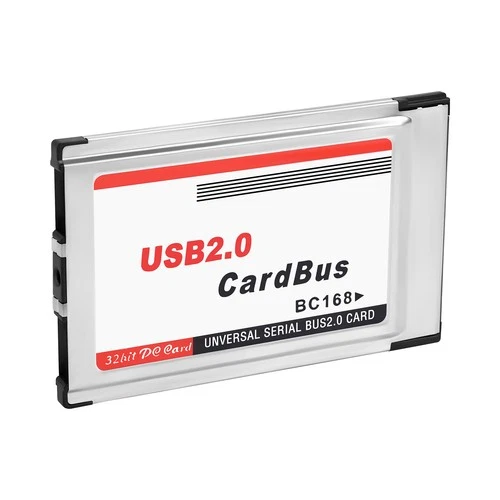 PCMCIA to USB 2.0 CardBus Dual 2 Port 480M Card Adapter for Laptop PC9572