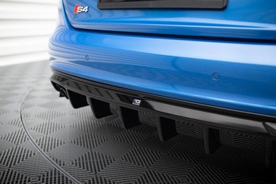 Maxton Design Heckansatz Diffusor passend für Audi A4 S-Line Limousine / Avant B