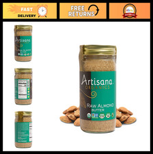 Raw Almond Butter 14oz - USDA Organic, No Sugar, Vegan, Paleo, Keto, Non-GMO