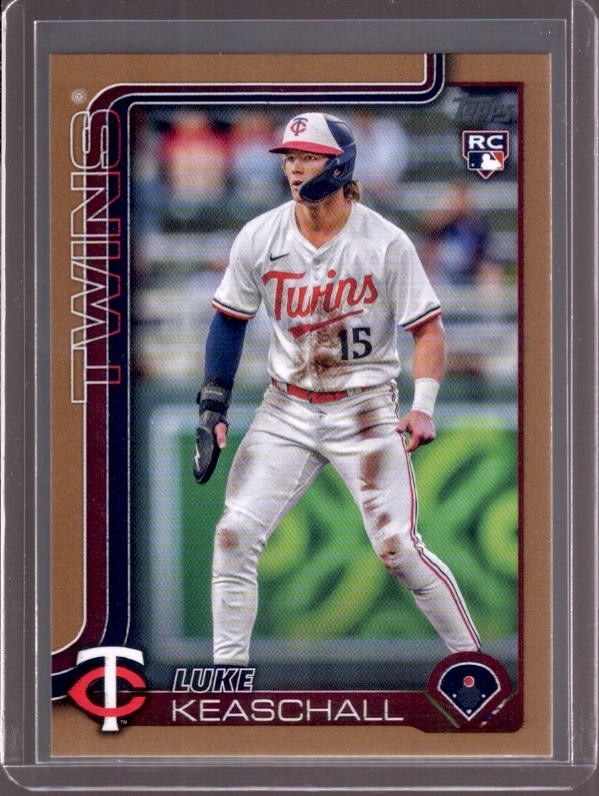 LUKE KEASCHALL 2025 Topps Update #US16 Gold Parallel Rookie RC #1322/2025