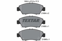 Textar Bremsbelagsatz, Scheibenbremse 2169401 FüR Honda