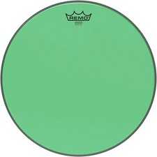 Remo Emperor Colortone Green Drum Head 15 in.