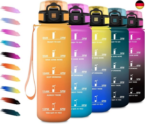 Kollykolla Trinkflasche 500Ml, Mit Filte, KohlensäUre Geeignet, Auslaufsicher-image