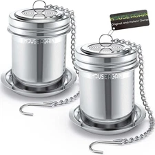 2 Pack Tea Infuser, Extra Fine Mesh Tea Infusers for Loose Tea, 18/8 Stainless