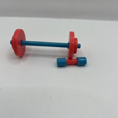 1990 s Takmay Super Models Keep Fit Musical Lot Of 2 Toy Concepts Weights