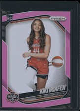 2025 Panini Prizm WNBA Pink Prizm #149 Kiki Iriafen  /175 Washington Mystics