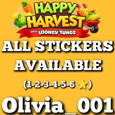 Mono_Poly_Go Happy Harvest With Looney Tunes ALBUM Stickers :- Fastest Service