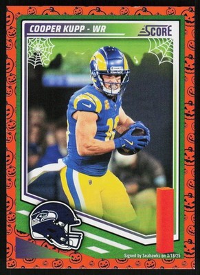 2025 Score Cooper Kupp #277 FOOTBALL CARD Seattle Seahawks Pumpkin