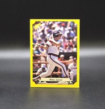 1987 Classic Yellow WALLY JOYNER Green Back Variation / Error Rookie Card #108