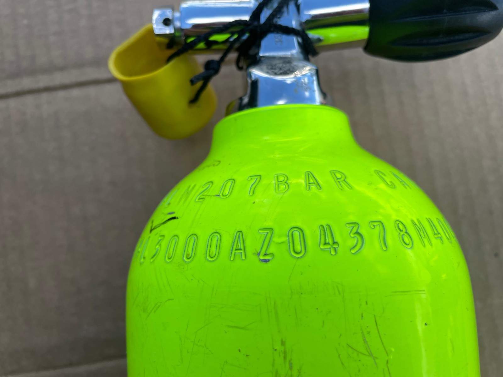 catalina 13 cu ft pony bottle bail out tank with xs scuba tank holder