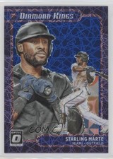 2021 Donruss Optic Diamond Kings Blue Velocity Prizm 90/99 Starling Marte 4z8
