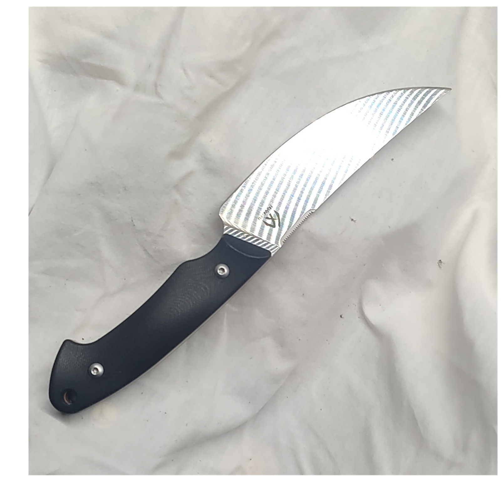 Huang Fu Hunting Fixed Blade Knife K110 Trailing Point Synthetic w/ Sheath