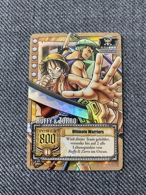One Piece Ruffy & Zorro Karte Karten TCG Ultimate Warriors BP-T02 Holo Luffy A