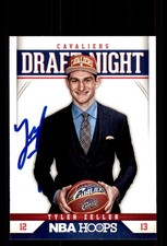 Signed Basketball Card Auto Tyler Zeller 2012-13 Hoops #15 Cleveland Cavaliers