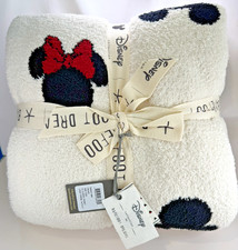 Barefoot Dreams Disney CozyChic Classic Mickey Minnie Mouse Icon Blanket 54 X 72