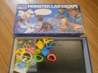Vintage Mad Scientist Monster Lab Escape Board Game Incomplete Mattel