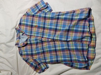 U.S. Polo Assn. Men's Cotton Woven Plaid Button-Up Shirt w/ Pockets 2XL