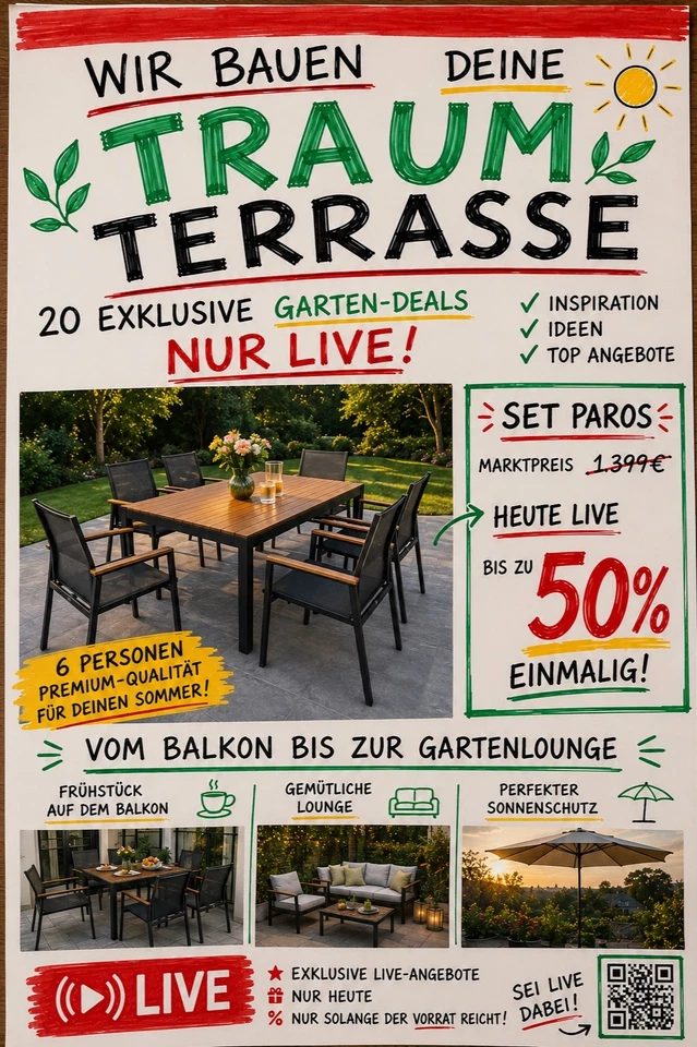 Urlaub im Garten! hier gibt das passende Qualität zu guten Preisen