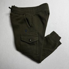 Authentic Polo Ralph Lauren Kids' Fleece Cargo Jogger Pant In Green Size: 3/3T