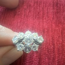 Vintage 14K White Gold 1.50 ct. Diamond Ring ...