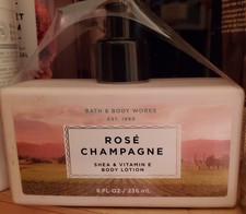 Bath  Body Works Rose Champagne Body Lotion Shea  Vitamin E 8oz 236ml NeW