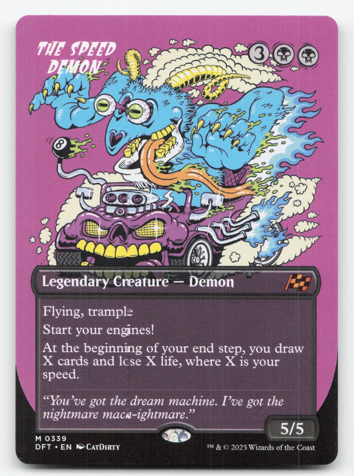 The Speed Demon (Borderless) #339 - NM - Aetherdrift